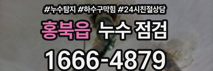 홍북읍 누수 점검