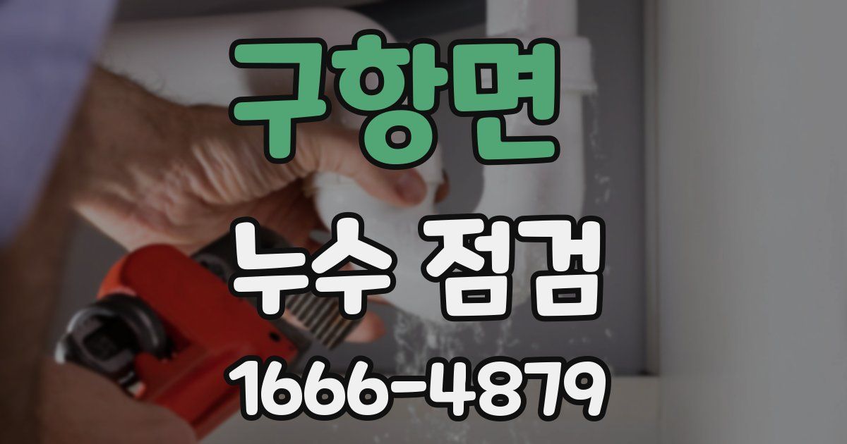 구항면 누수 점검