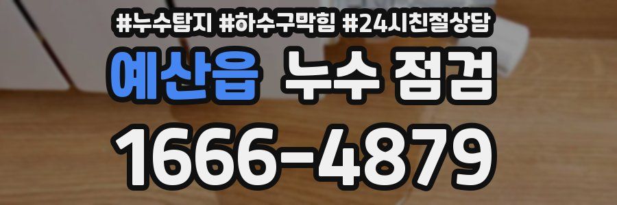 예산읍 누수 점검