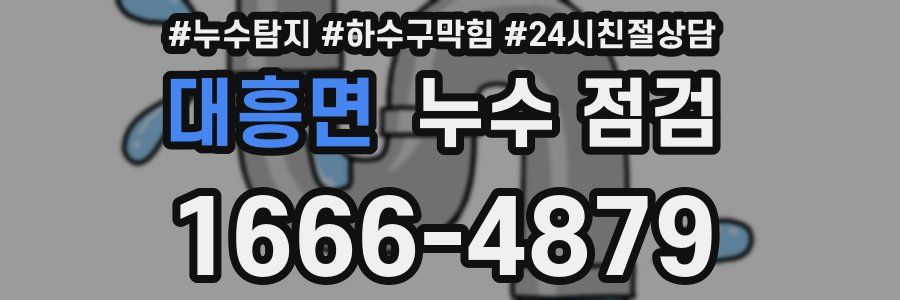 대흥면 누수 점검