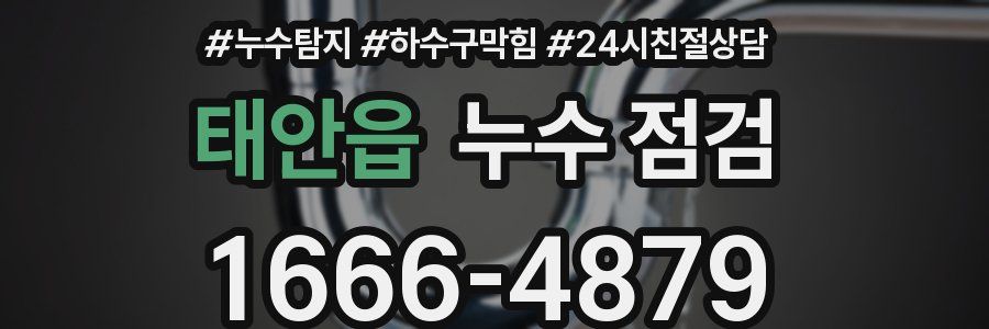 태안읍 누수 점검