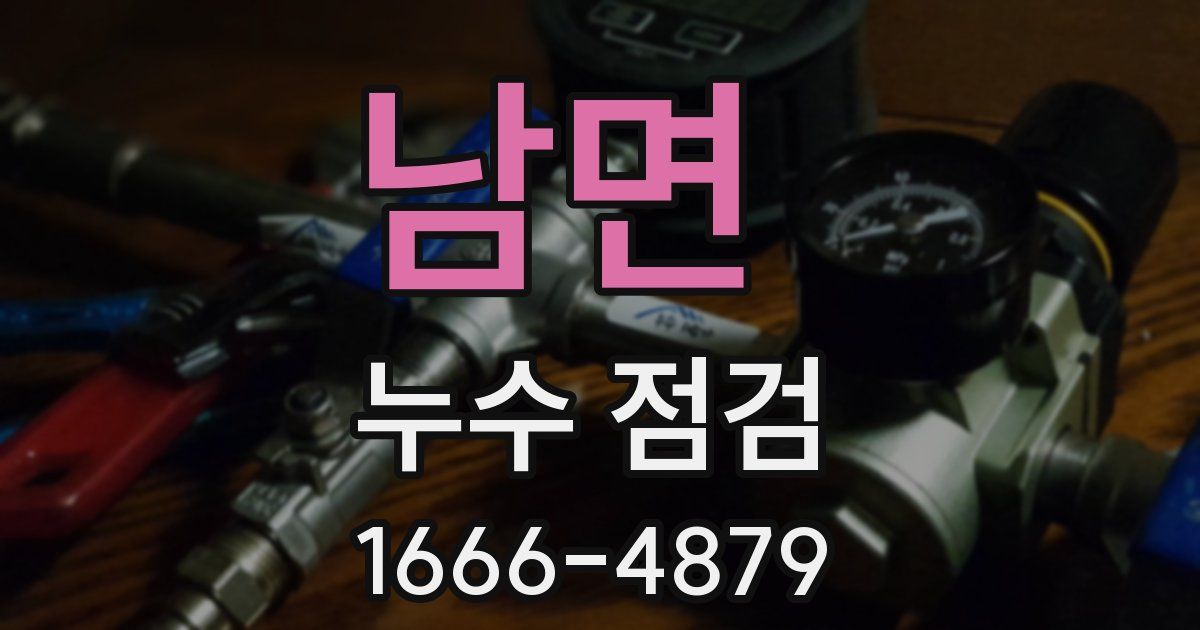 남면 누수 점검