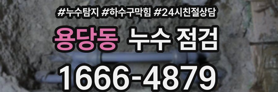 용당동 누수 점검
