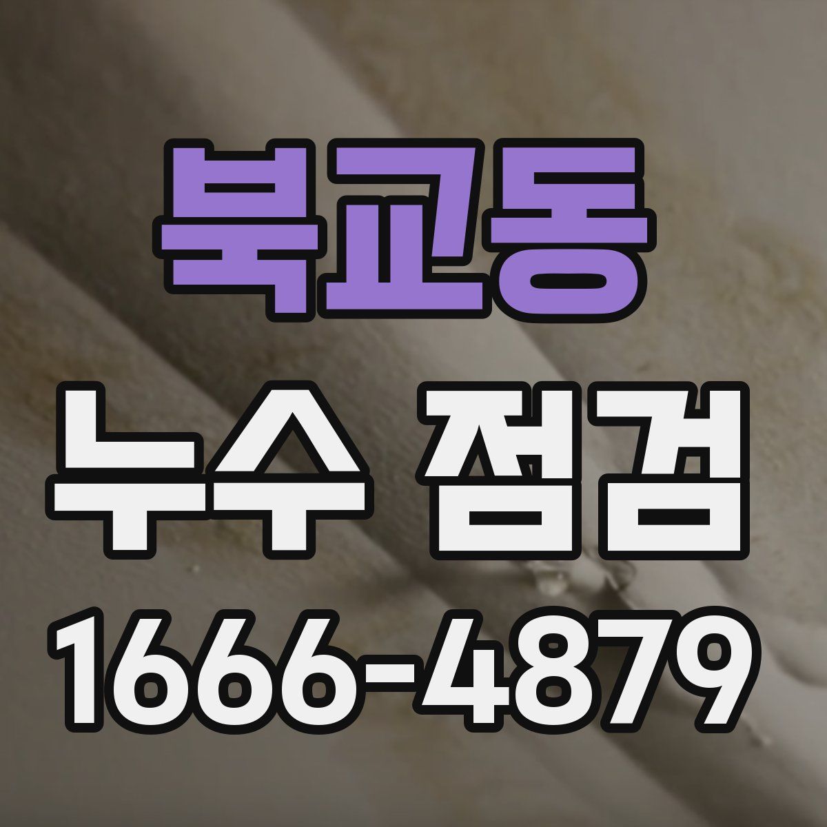 북교동 누수 점검