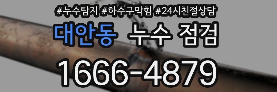 대안동 누수 점검