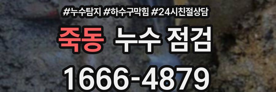 죽동 누수 점검