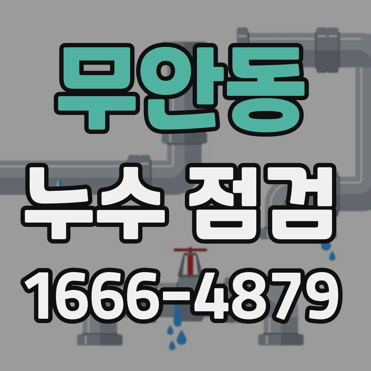 무안동 누수 점검