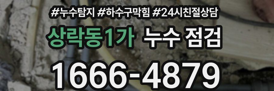 상락동1가 누수 점검