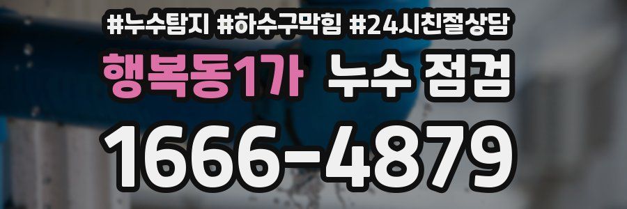 행복동1가 누수 점검