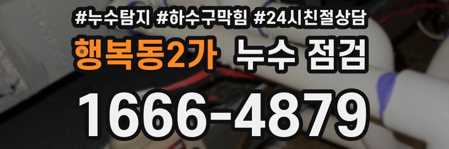 행복동2가 누수 점검