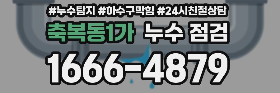 축복동1가 누수 점검