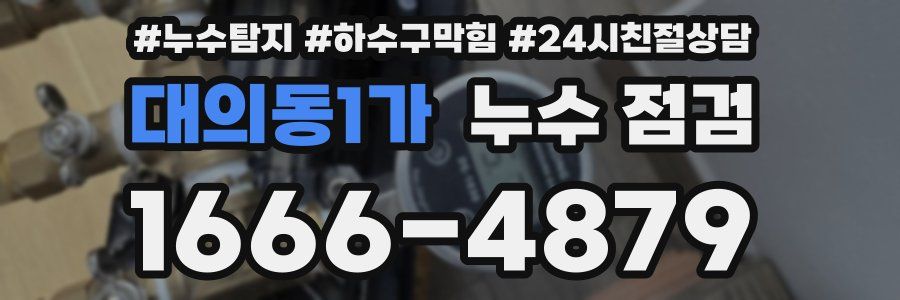 대의동1가 누수 점검