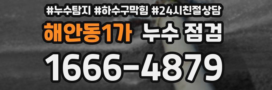 해안동1가 누수 점검