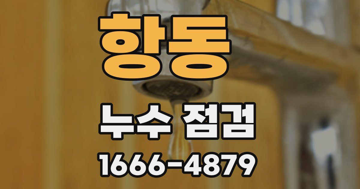 항동 누수 점검