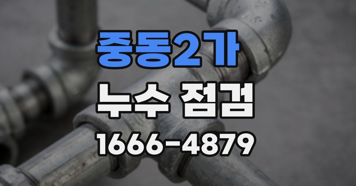 중동2가 누수 점검