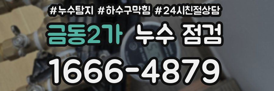 금동2가 누수 점검
