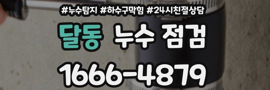 달동 누수 점검