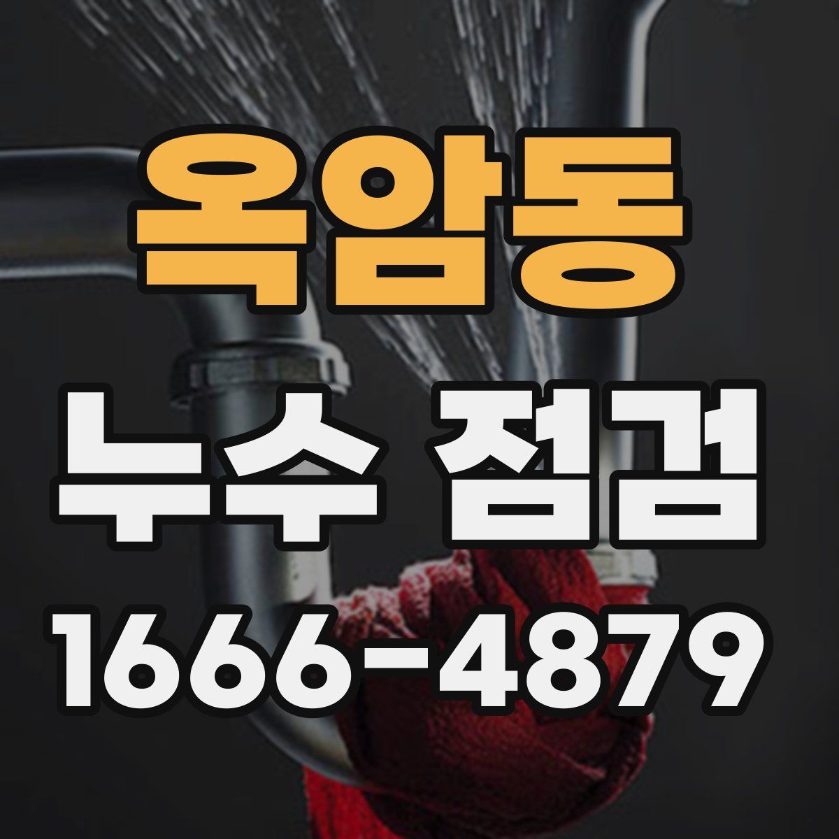 옥암동 누수 점검