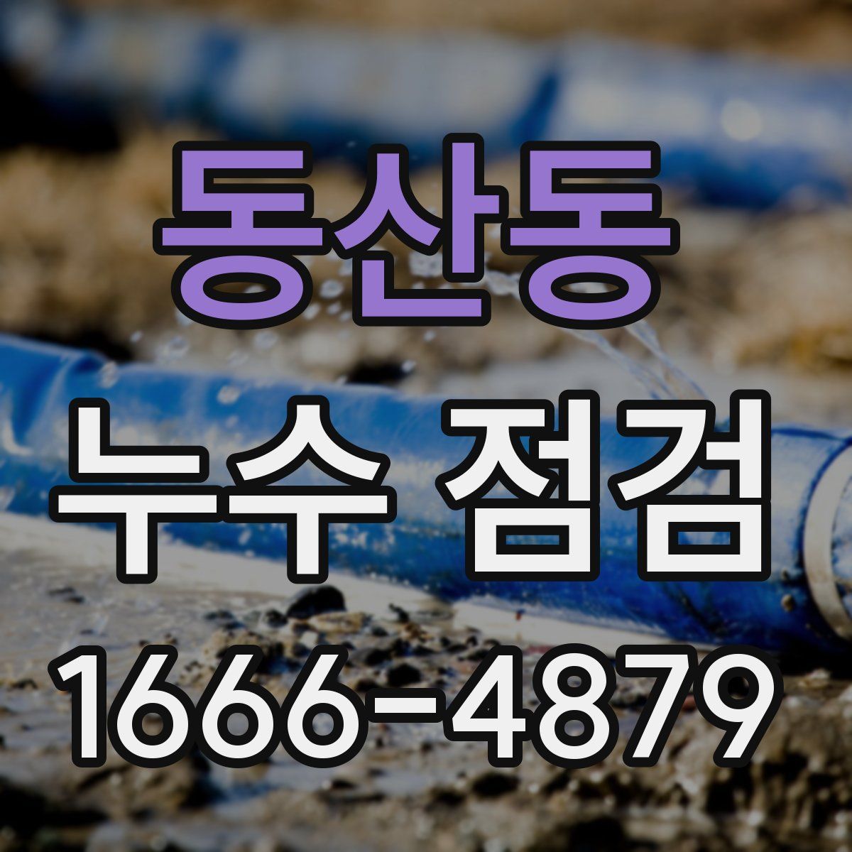 동산동 누수 점검