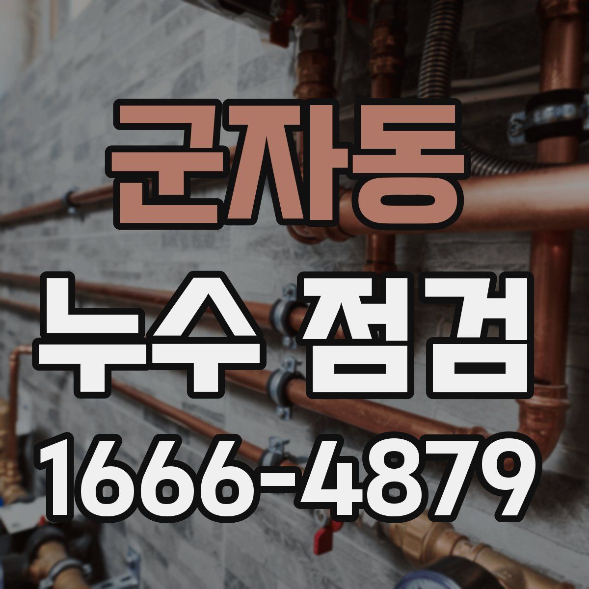 군자동 누수 점검