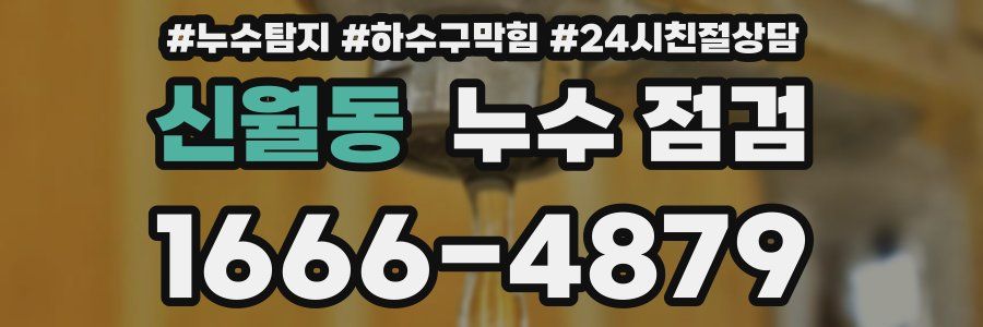 신월동 누수 점검