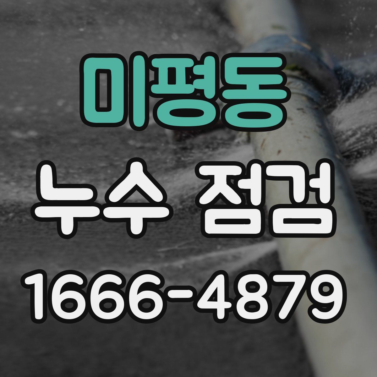 미평동 누수 점검