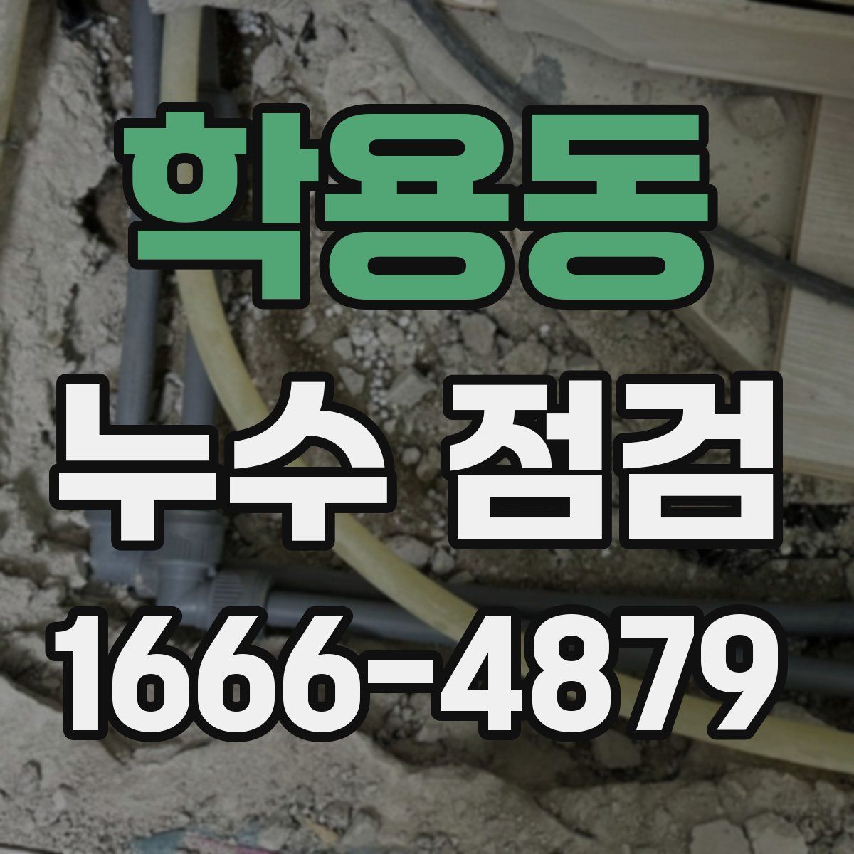 학용동 누수 점검