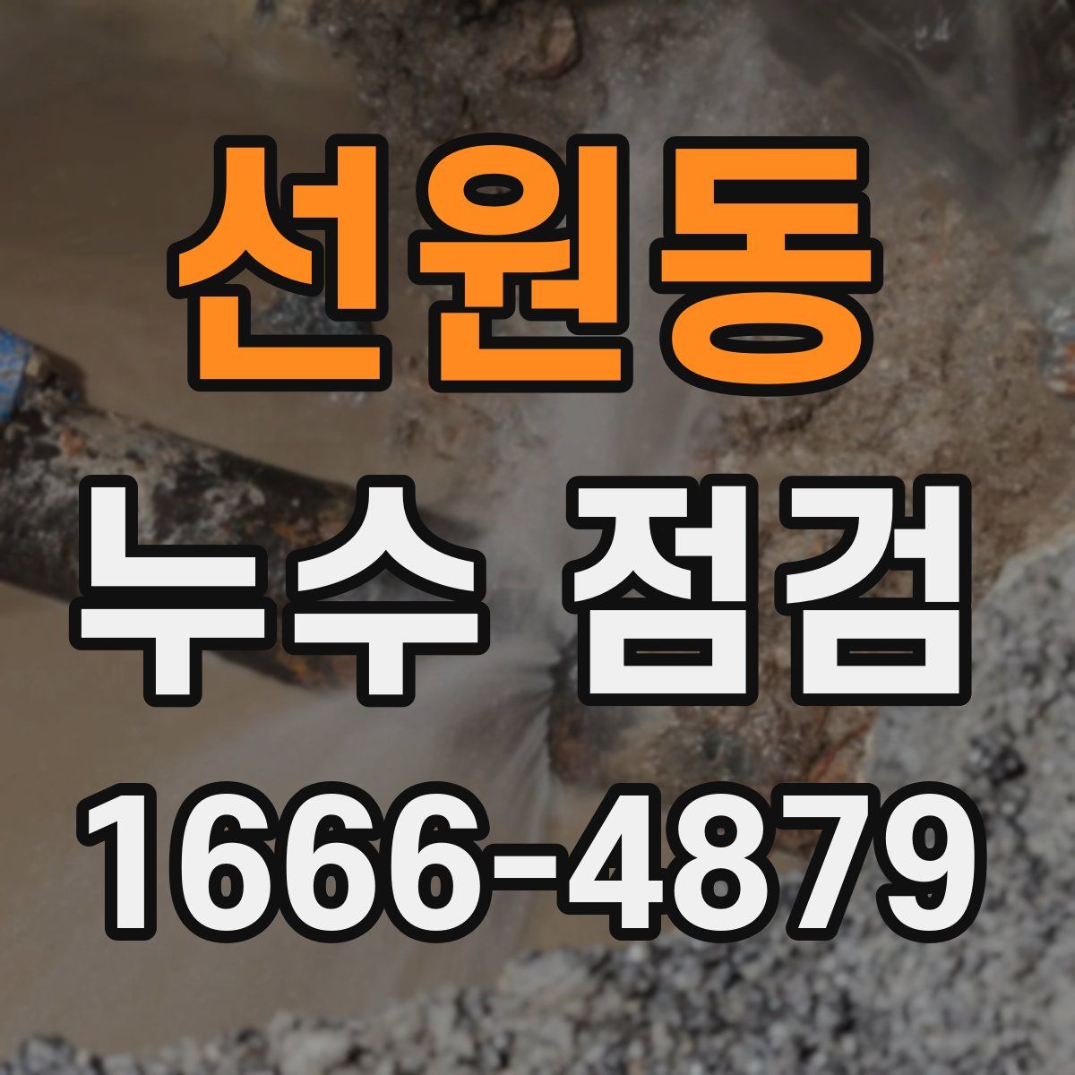 선원동 누수 점검