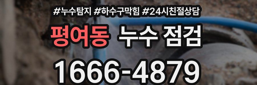 평여동 누수 점검