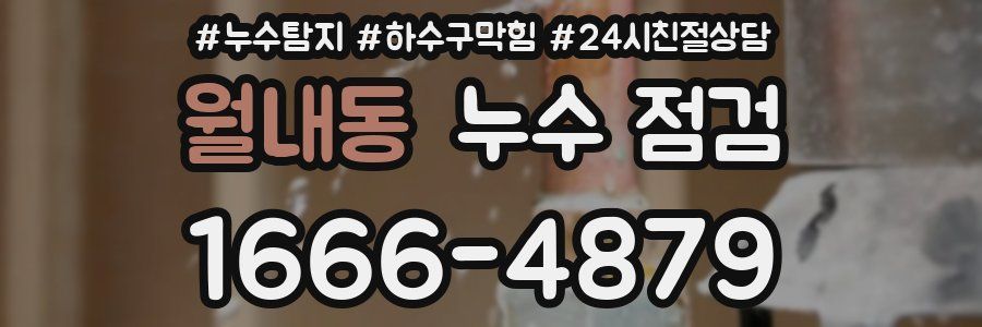 월내동 누수 점검