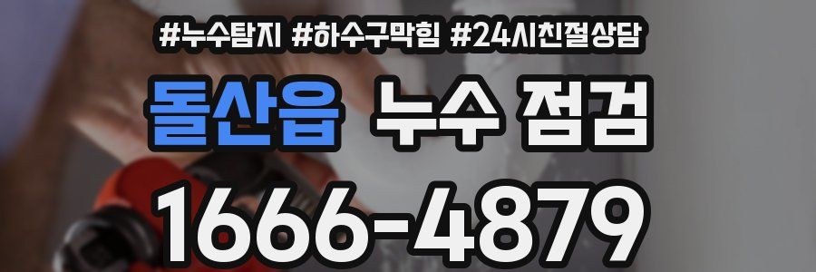 돌산읍 누수 점검