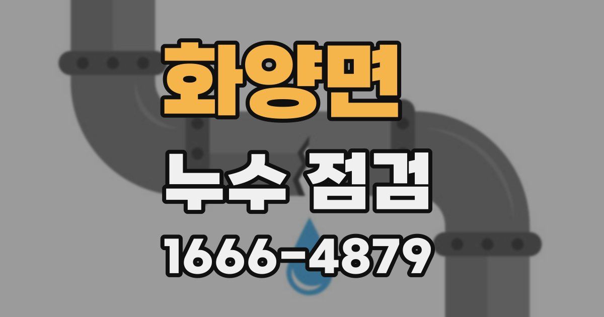 화양면 누수 점검