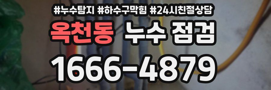 옥천동 누수 점검