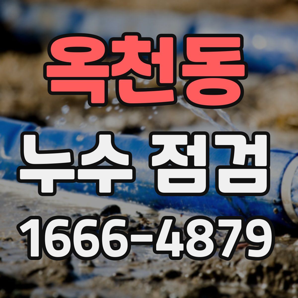 옥천동 누수 점검