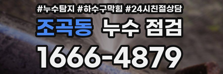 조곡동 누수 점검