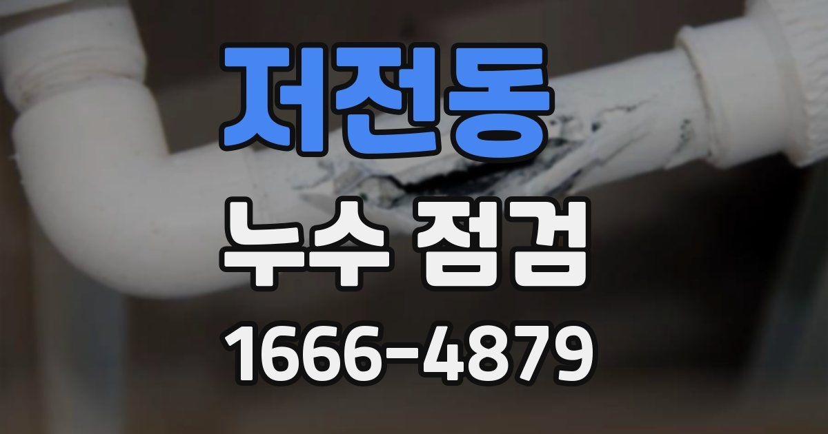 저전동 누수 점검