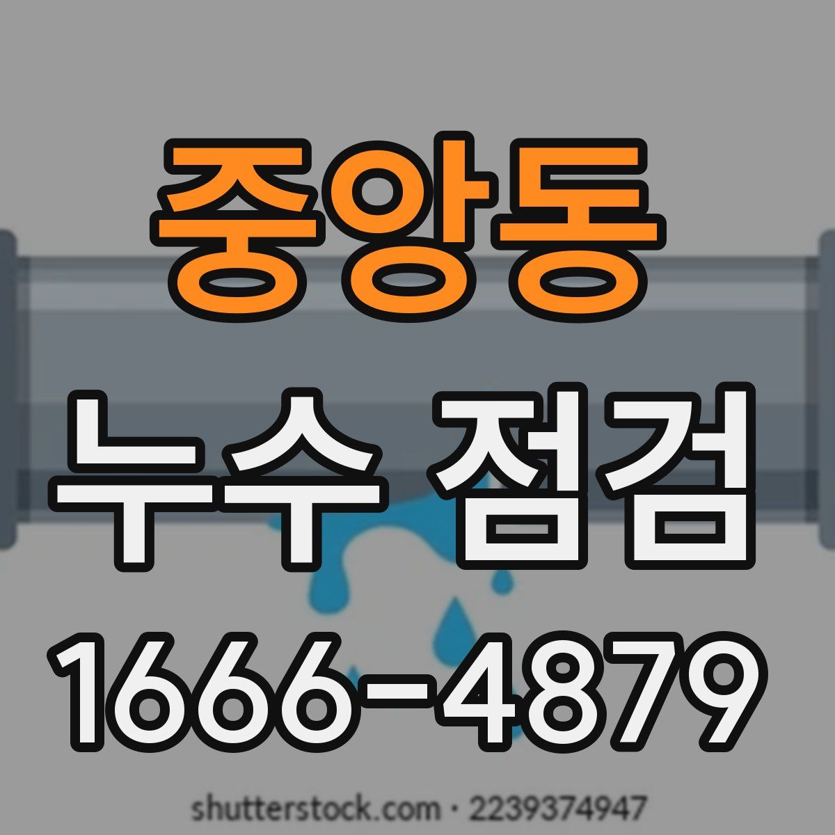 중앙동 누수 점검