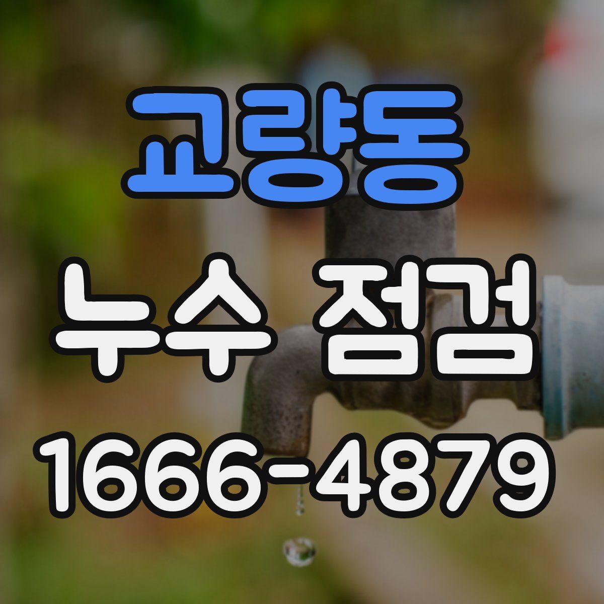 교량동 누수 점검