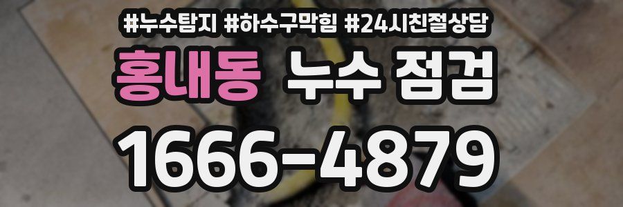 홍내동 누수 점검