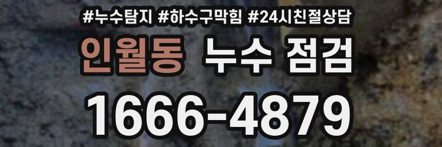 인월동 누수 점검
