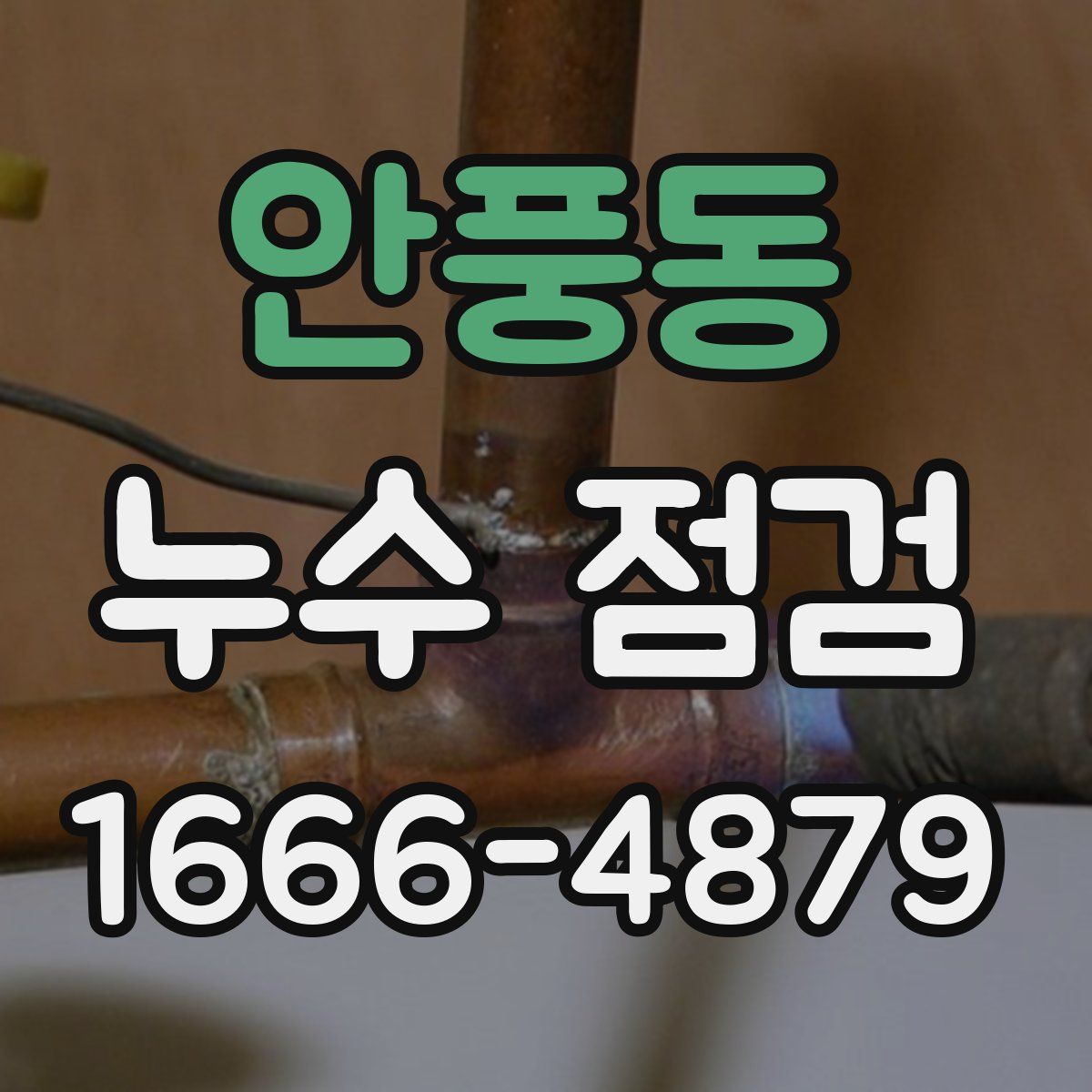 안풍동 누수 점검