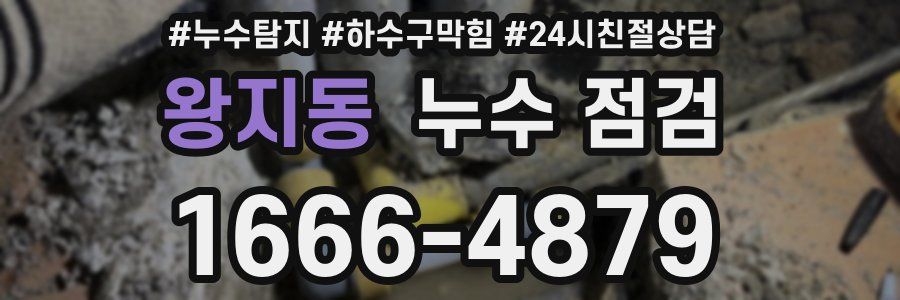 왕지동 누수 점검