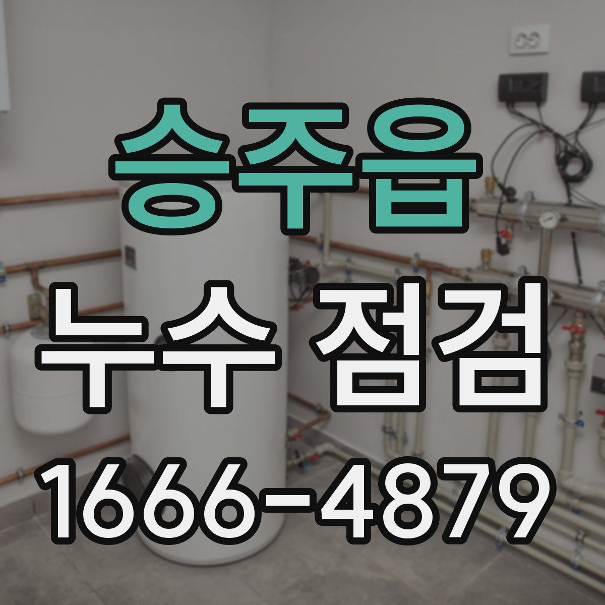 승주읍 누수 점검