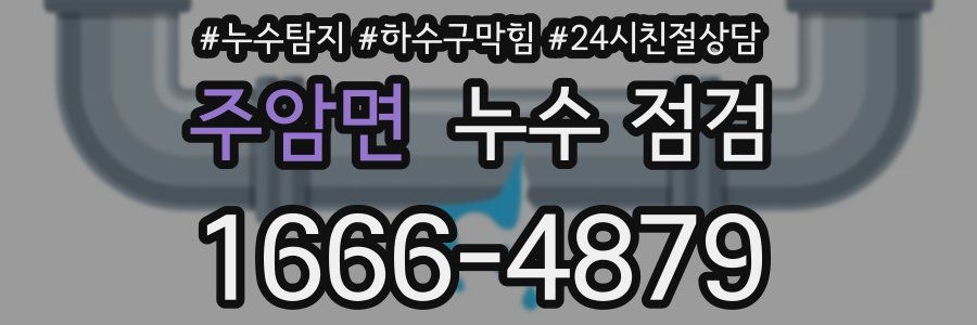 주암면 누수 점검