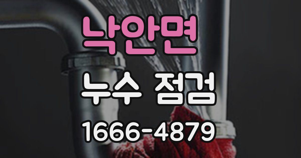 낙안면 누수 점검