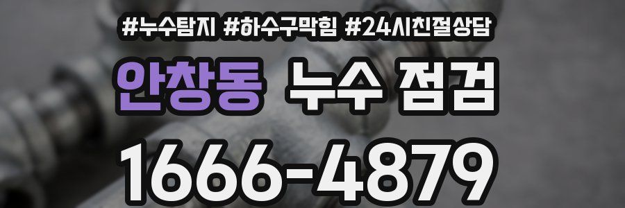 안창동 누수 점검