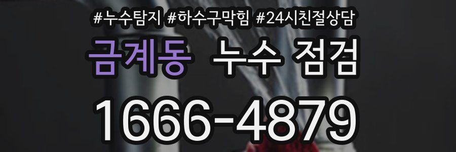 금계동 누수 점검
