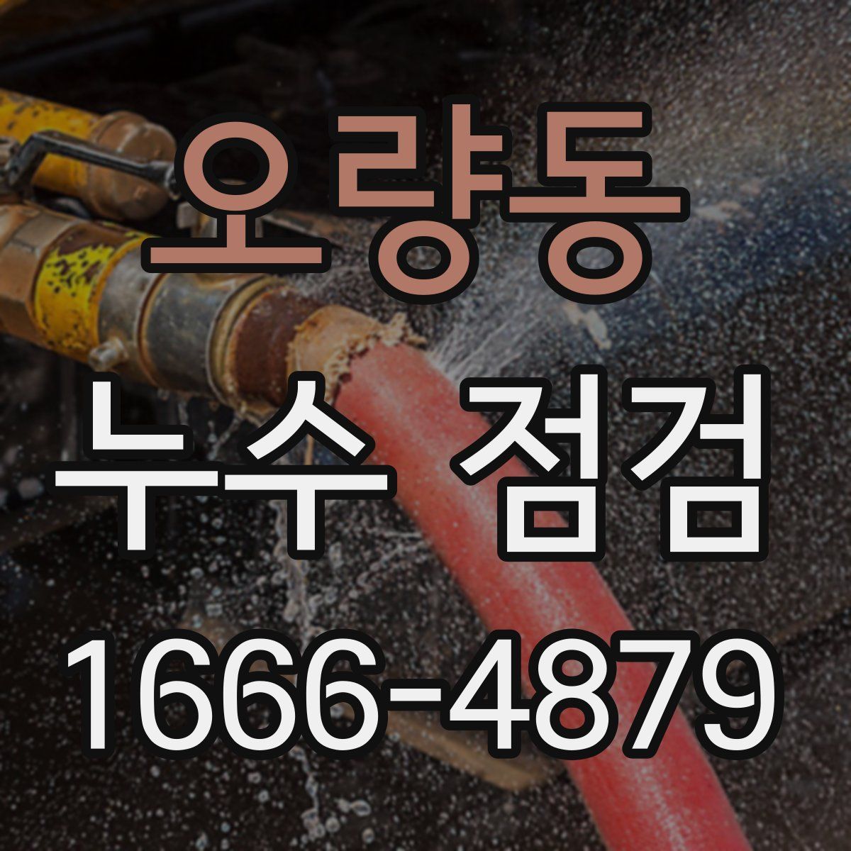 오량동 누수 점검