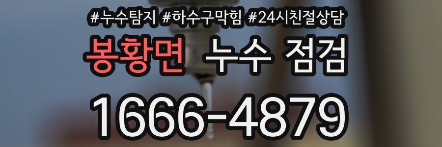 봉황면 누수 점검