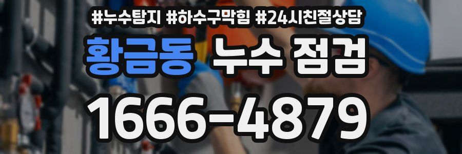 황금동 누수 점검